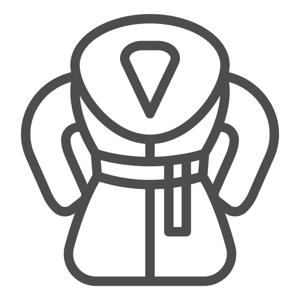 皮草大衣线图标冬季大衣图片下载