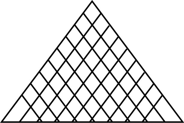 卢浮宫金字塔平在白色图片下载