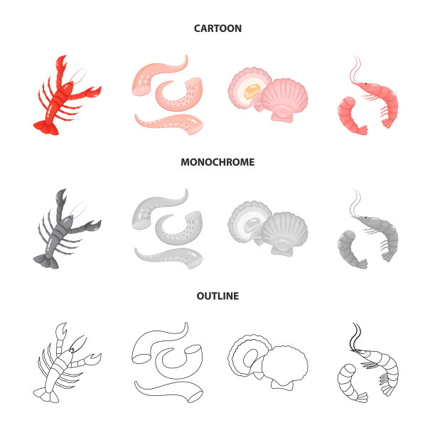 孤立对象的新鲜和餐厅图标图片下载
