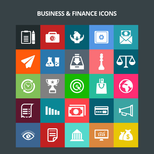 商业和金融图标图片下载