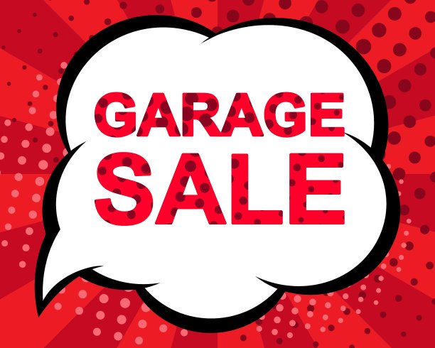 有车库特卖会文字的冬季特卖会海报图片下载