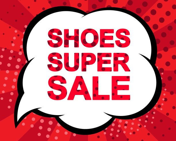 大冬季销售海报与鞋超级销售文字图片下载