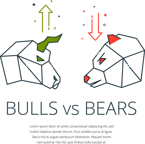 牛和熊图片下载