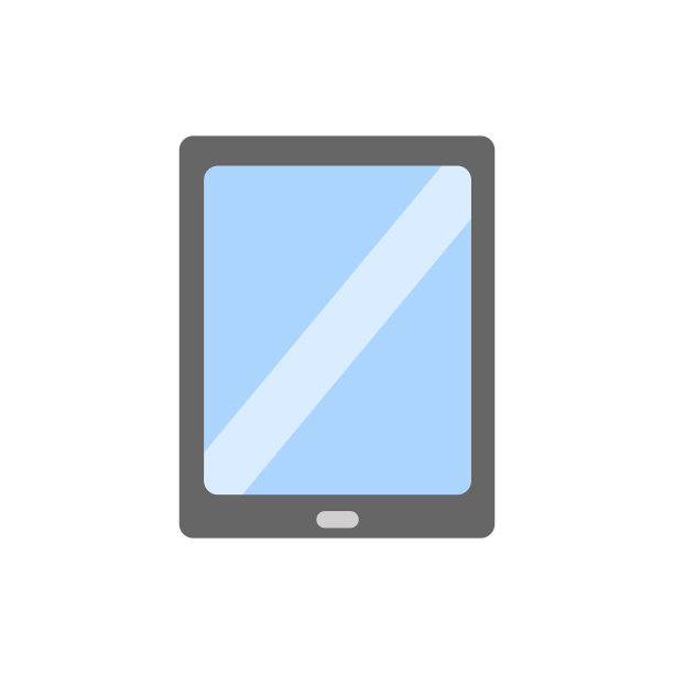 平板电脑图标在平面风格孤立图片下载