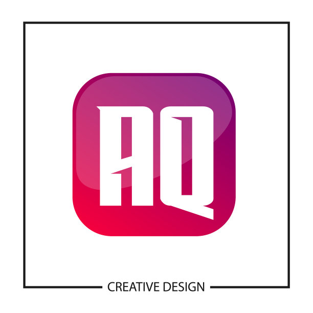AQ字母Logo模板设计图片下载