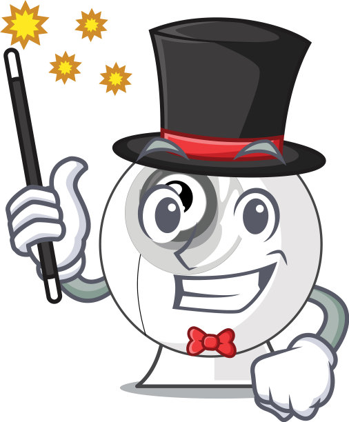 魔术师卡通摄像头在有趣的形状图片下载