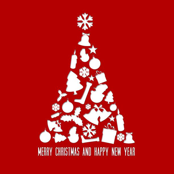 各种形状的圣诞树图片下载