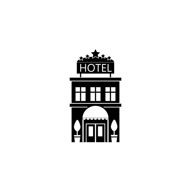 酒店实体图标旅游图片下载
