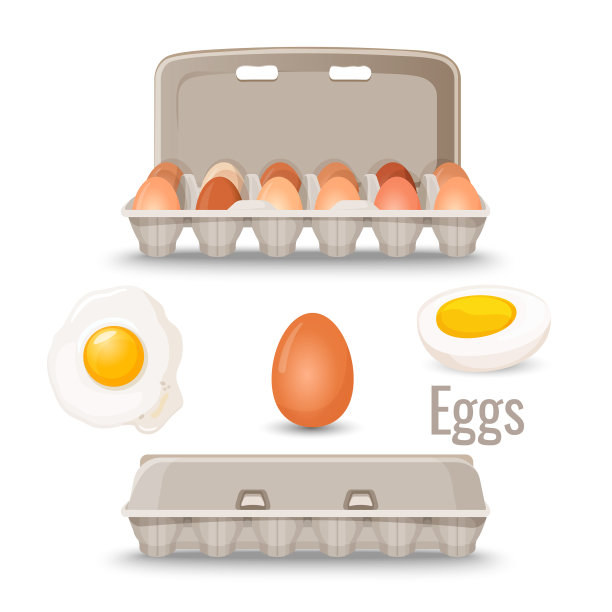 蛋壳装在硬纸盒里图片下载