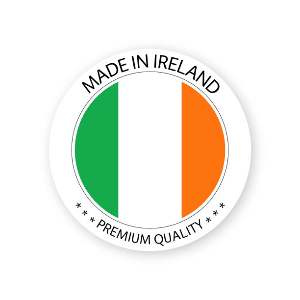 现代爱尔兰制造标签爱尔兰贴纸图片下载
