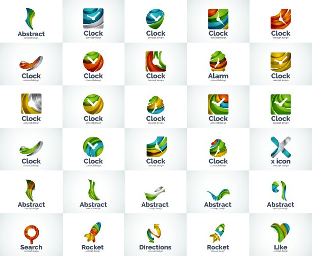 抽象商务Logo合集图片下载