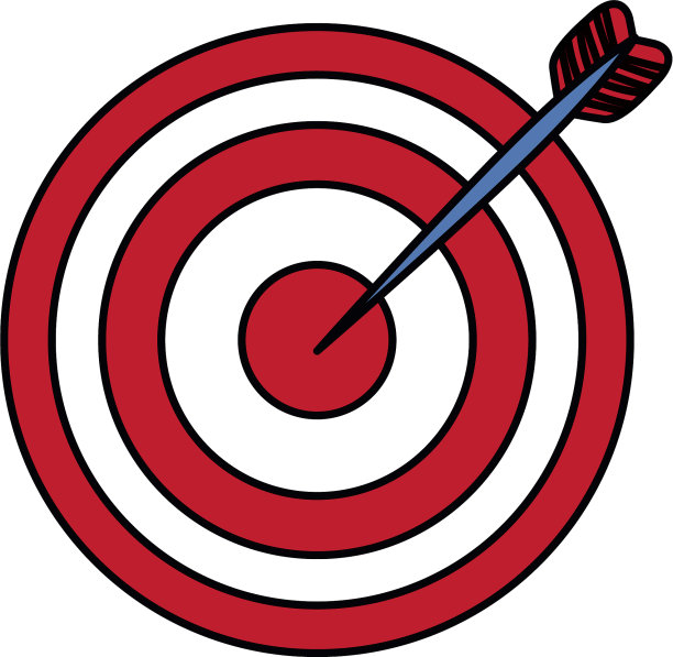 目标的圆靶的象征图片下载