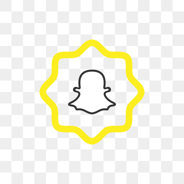 Snapchat社交媒体图标设计模板图片下载