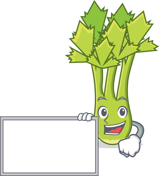 具有板芹菜人物卡通风格图片下载