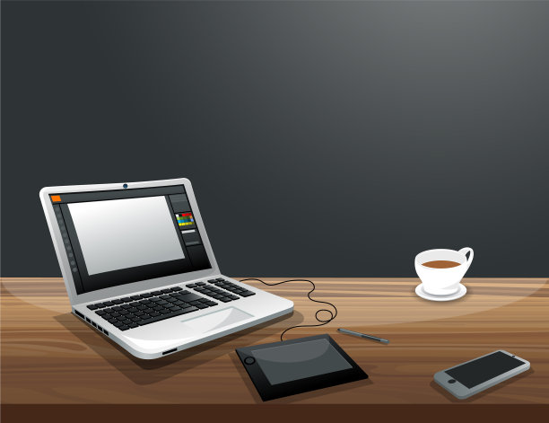 自由平面设计师工作场所图片下载