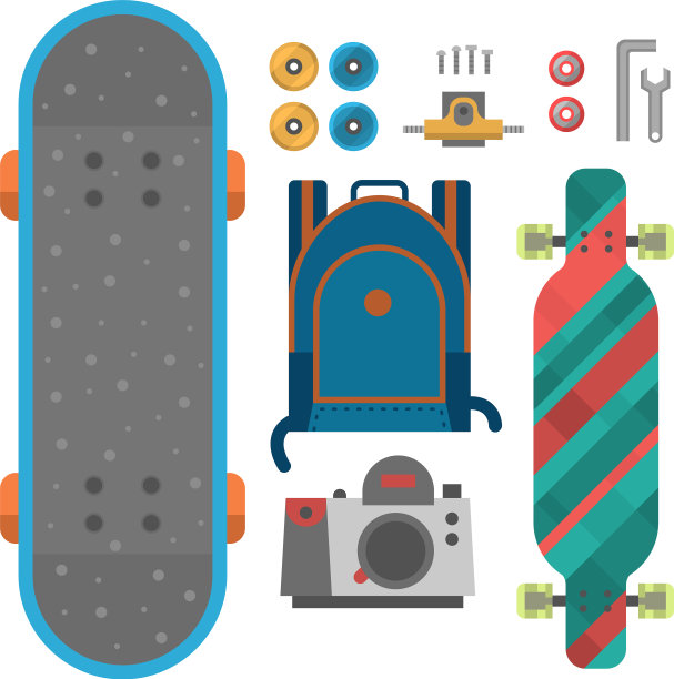 滑板指板图标运动设备图片下载