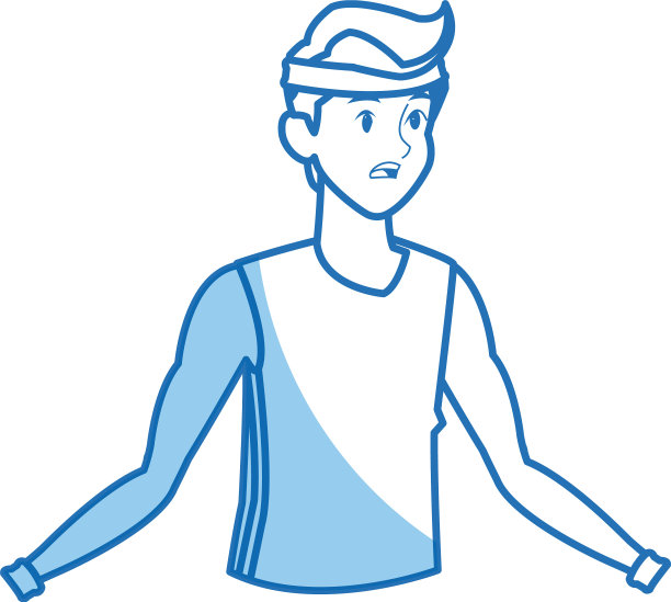 卡通男士健身运动服饰图形设计图片下载