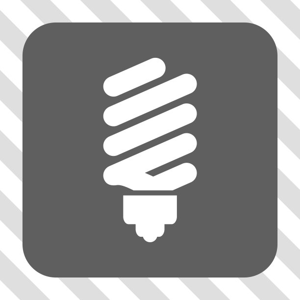 圆形方块荧光灯泡按钮图片下载