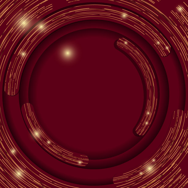 抽象的红色几何背景与金色图片下载