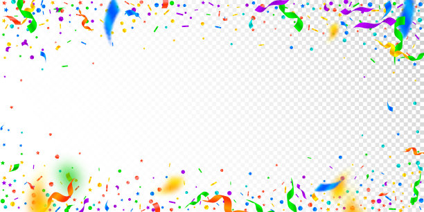 彩带和五彩纸屑，节日的金属箔和金属箔图片下载