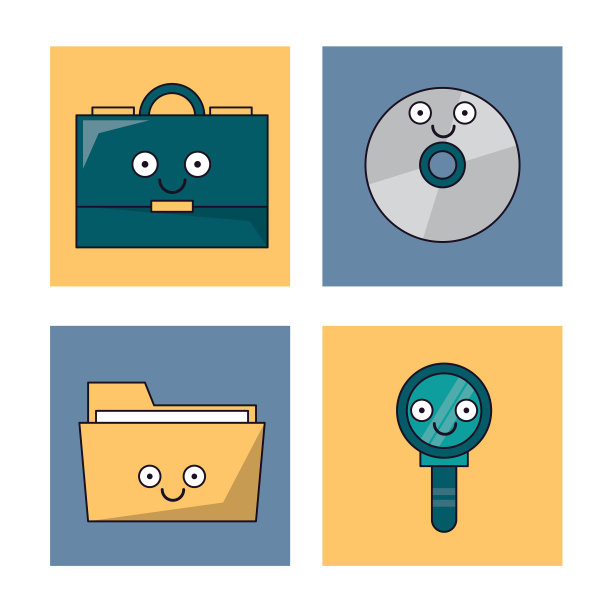 白色背景与一套框架与办公室图片下载