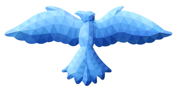 低聚与蓝色冰鸟图片下载