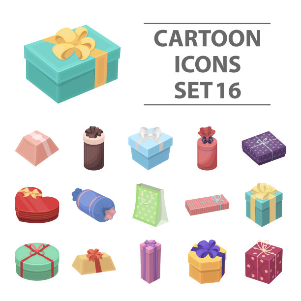 盒、丝带、蝴蝶结等礼品包装材料图片下载