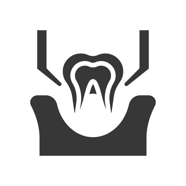 拔牙标志牙齿相关的实体图标图片下载
