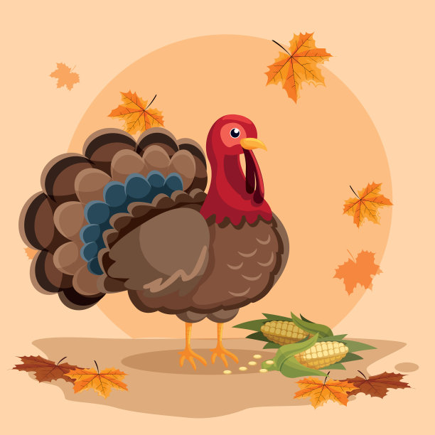 感恩节的火鸡棒子图片下载