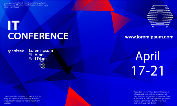 会议公告设计模板图片下载