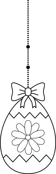 美丽的彩蛋画挂复活节图标图片下载