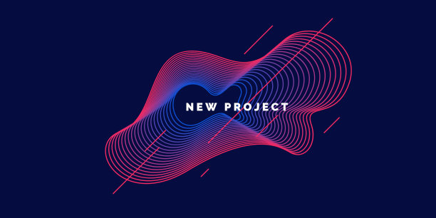 有机形式的动态波和线在一个图片下载