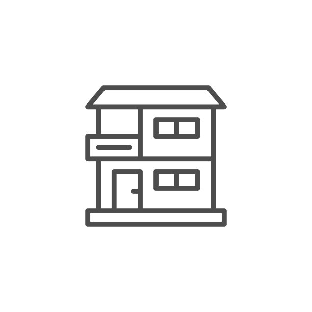 房屋线条图标图片下载