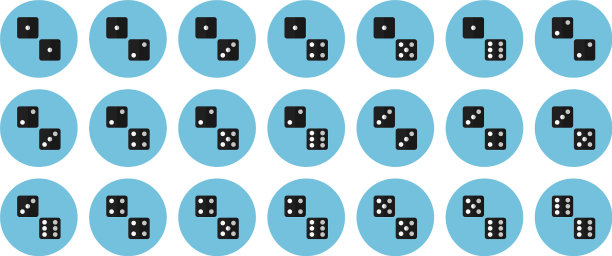 对黑色骰子平面图标设置图片下载