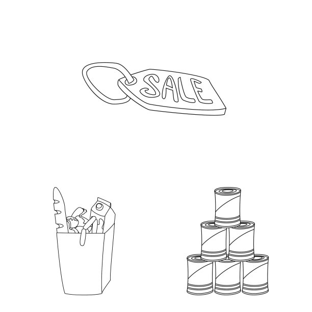 食物和饮料符号集图片下载