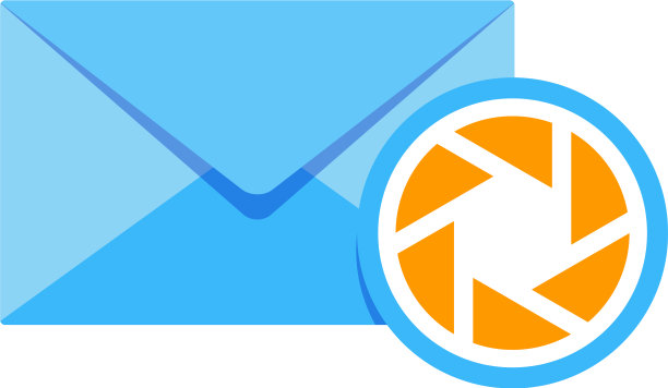 镜头邮件标志图标设计图片下载