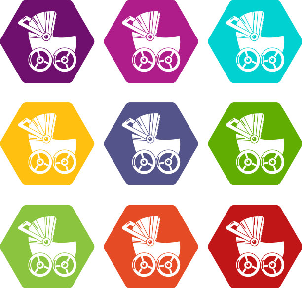 婴儿车大图标集9图片下载