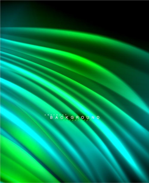 氖发光的波，神奇的能量和光运动图片下载