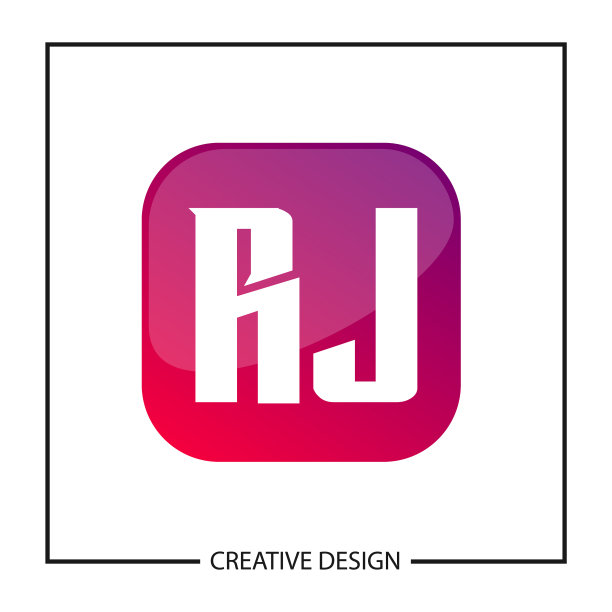 字母RJ logo模板设计图片下载