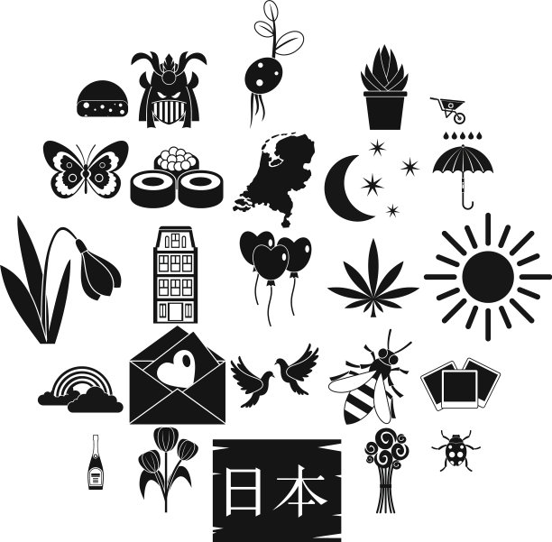 花图标设置简单的风格图片下载