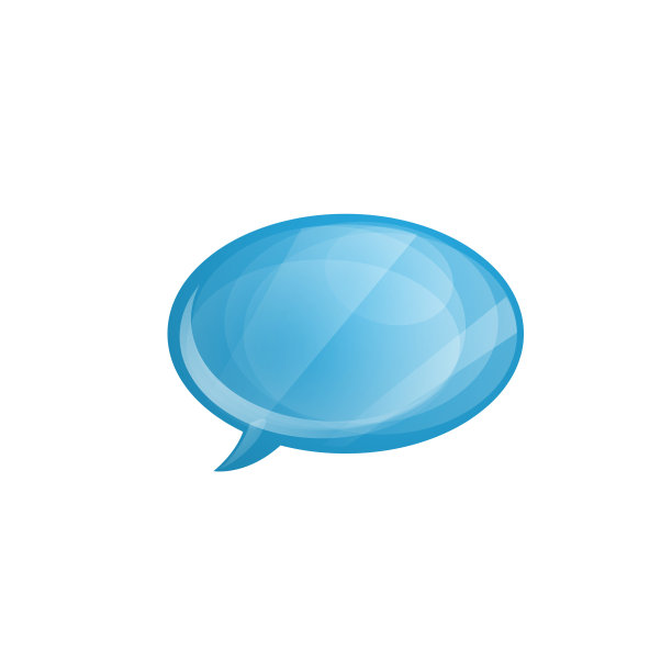 光滑的语音气泡图标孤立在白色图片下载