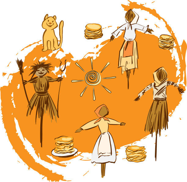 传统的稻草人是焚烧忏悔祭图片下载