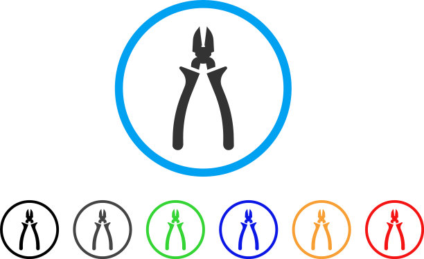 钳子圆形图标图片下载