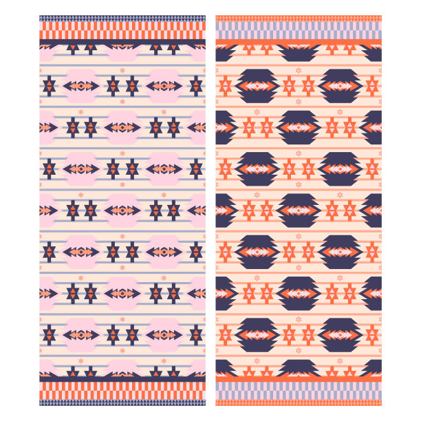 粉红色的阿兹特克海滩毛巾印花图片下载