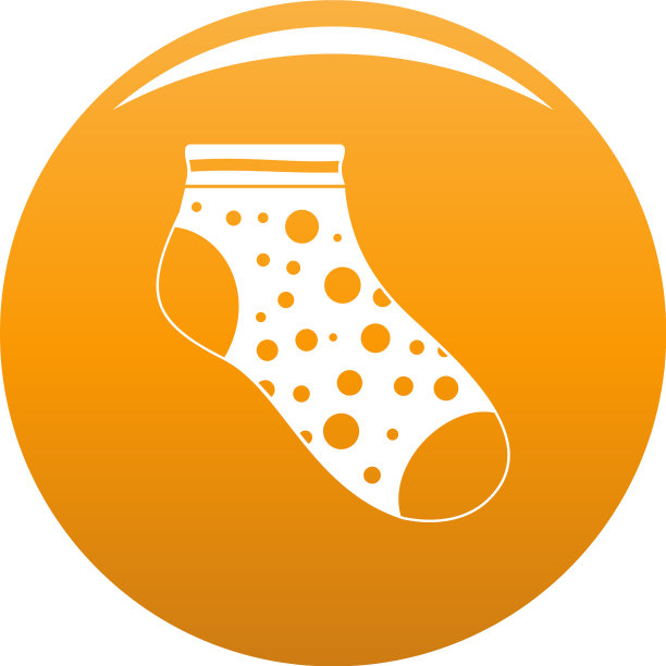小袜子图标橙色图片下载