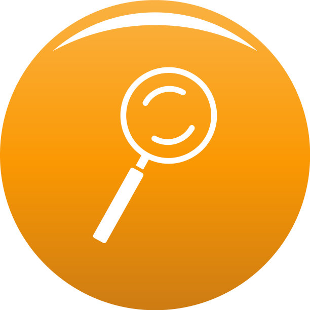 光标放大元素图标为橙色图片下载