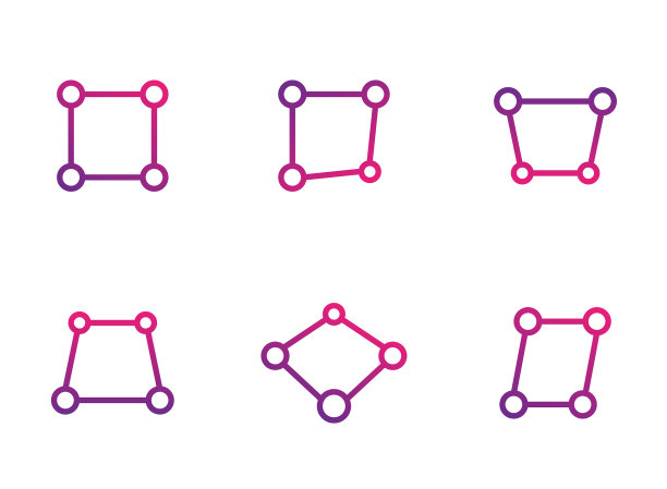 白色的透视图图标图片下载