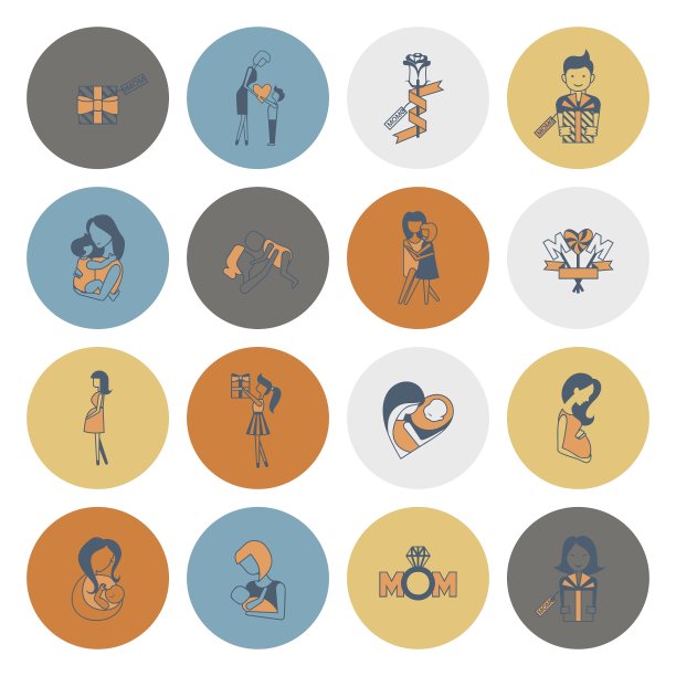 母亲节快乐图标图片下载