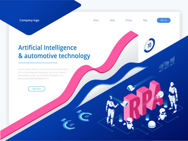 rpa人工智能的等距概念图片下载