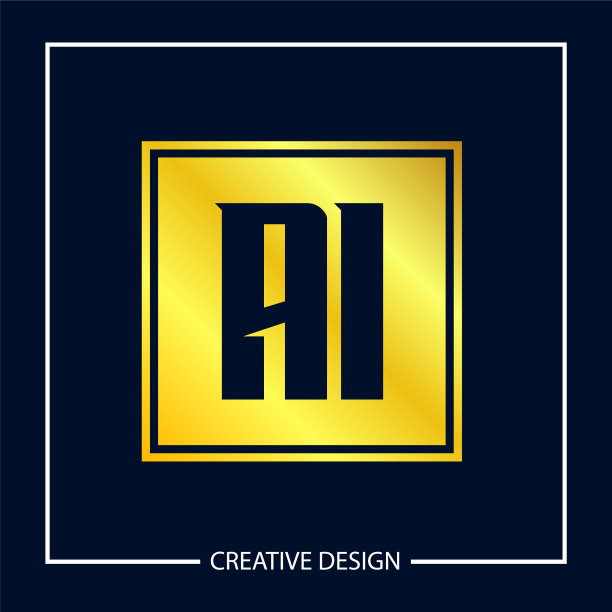 ai logo模板的首字母设计图片下载